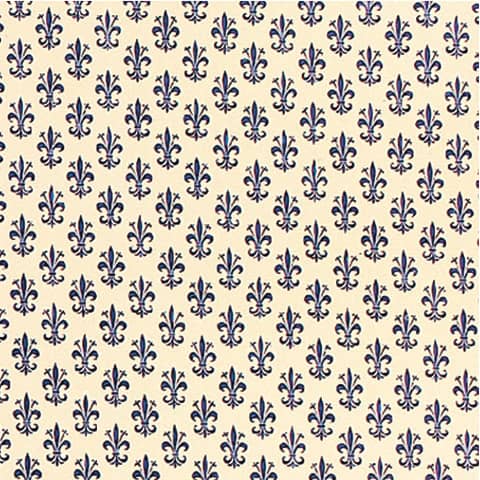 Rotolo carta lavabile per cassetti Sadoch - 50 cm x 5 m fantasia giglio blu - X33X5-777